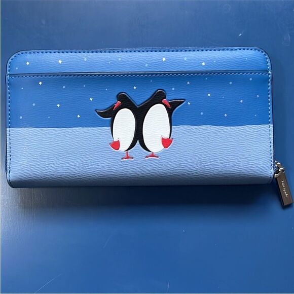 ♠️ Kate Spade Arctic Friends Penguin Wallet NWT $239 - Picture 2 of 9